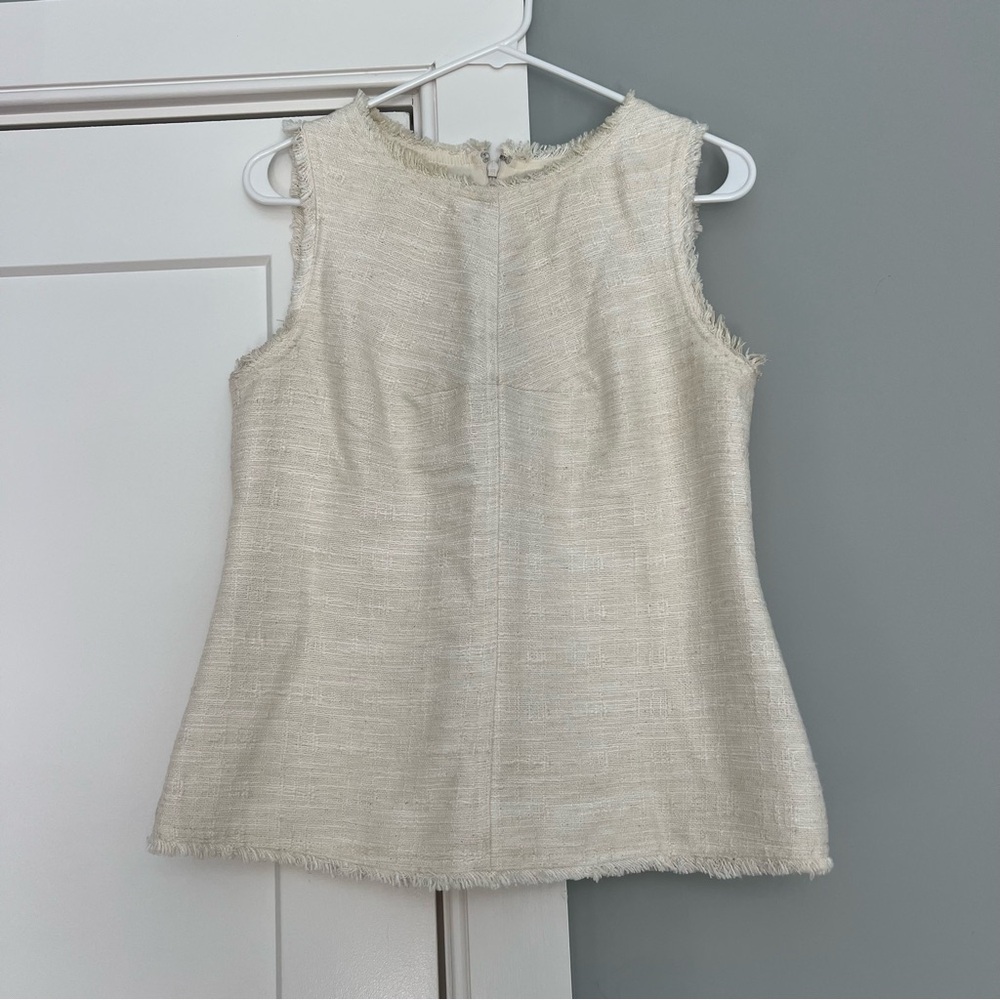 Textured Cream Top